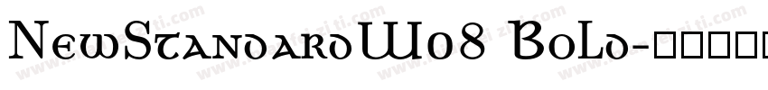 NewStandardW08 Bold字体转换